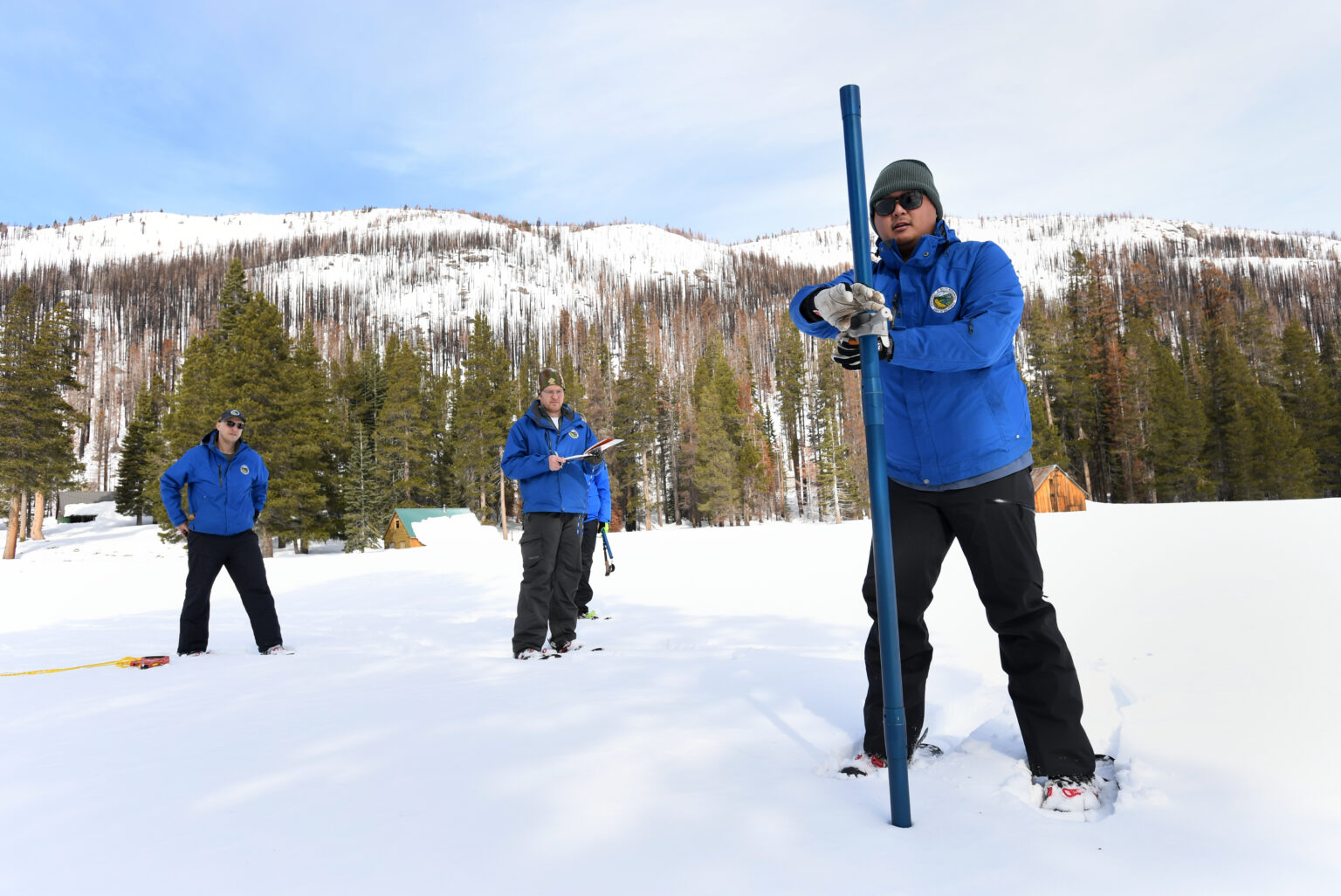 DWR RELEASE Second Snow Survey Reflects Boost from Atmospheric Rivers